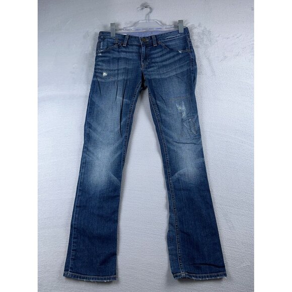 Gap 1969 Easy Straight Leg Jeans Womens Size 26/2 Dark Wash S/705557-00 Blue - Picture 1 of 12